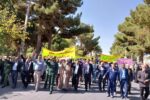 تجمع اعتراضی دانش آموزان و مردم کاخک در پی کشتار بیرحمانه غیرنظامیان فلسطینی