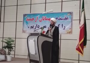 حجه الاسلام خاتونی امام جمعه کاخک در مراسم معارفه بخشدار کاخک: