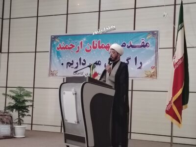 حجه الاسلام خاتونی امام جمعه کاخک در مراسم معارفه بخشدار کاخک: