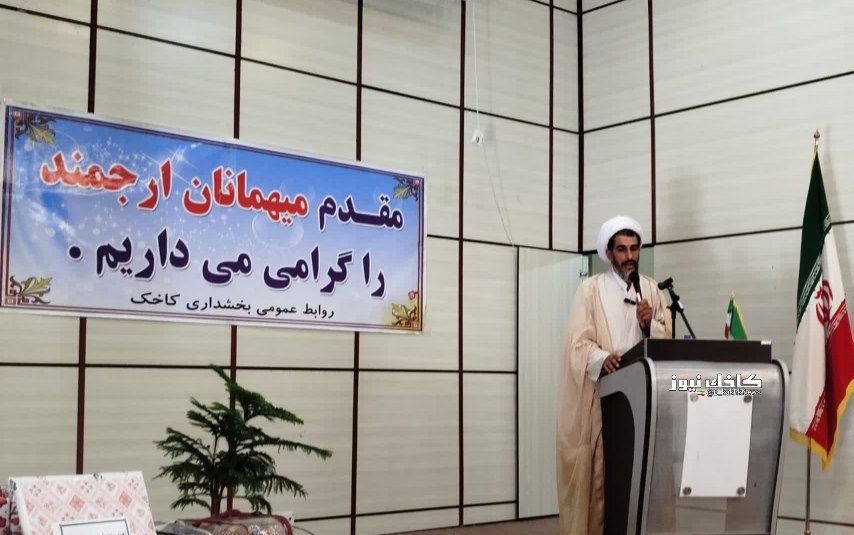 حجه الاسلام مقیمیان نائب رئیس شورای اسلامی شهر کاخک در جلسه معارفه بخشدار کاخک: